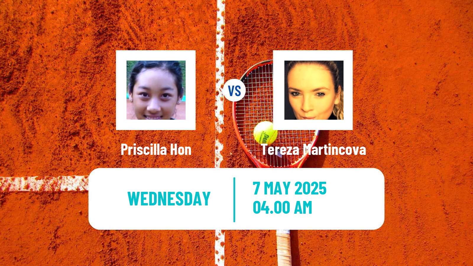 Tennis ITF W75 Prague 2 Women Priscilla Hon - Tereza Martincova
