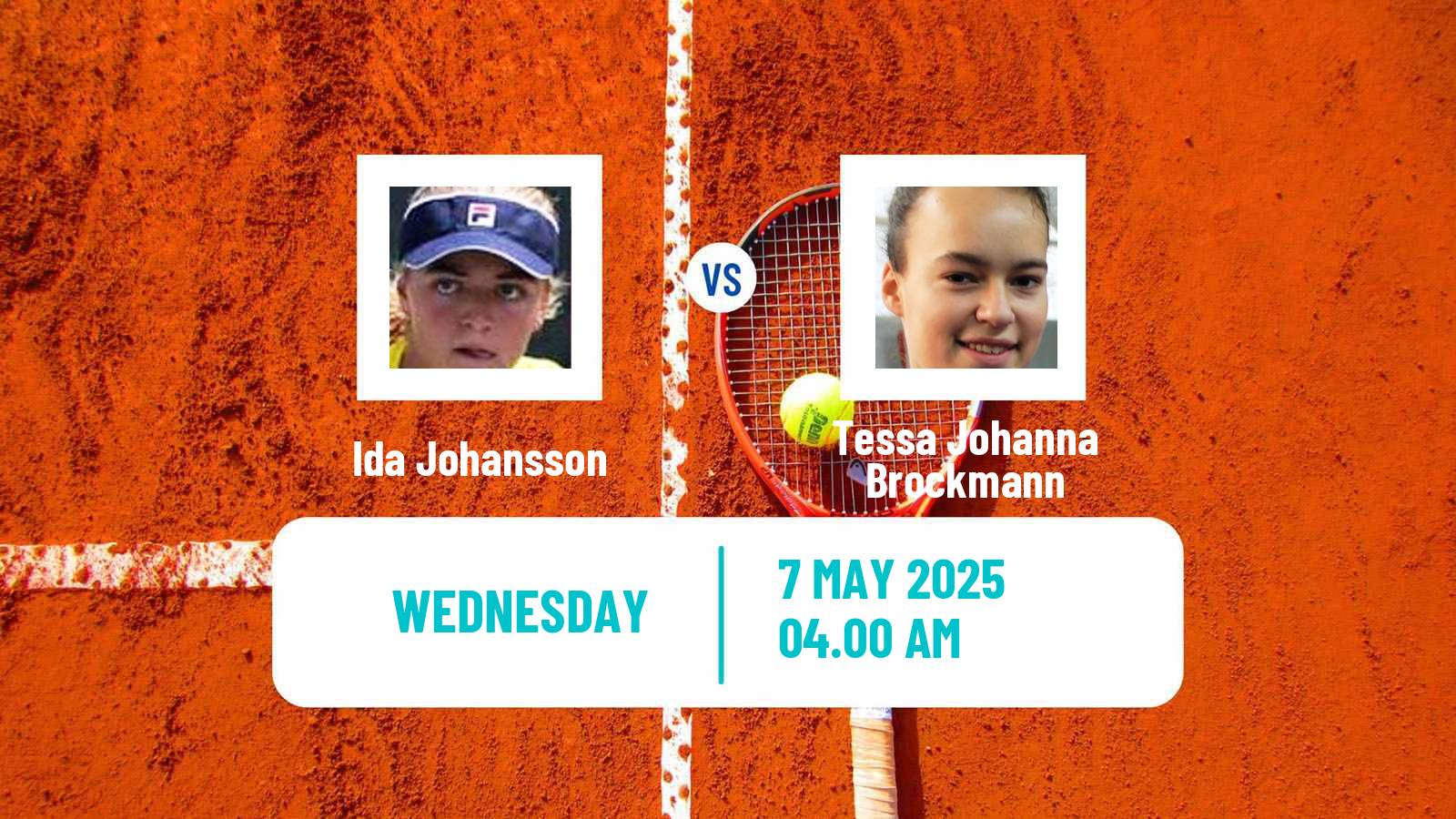 Tennis ITF W15 Kalmar Women Ida Johansson - Tessa Johanna Brockmann