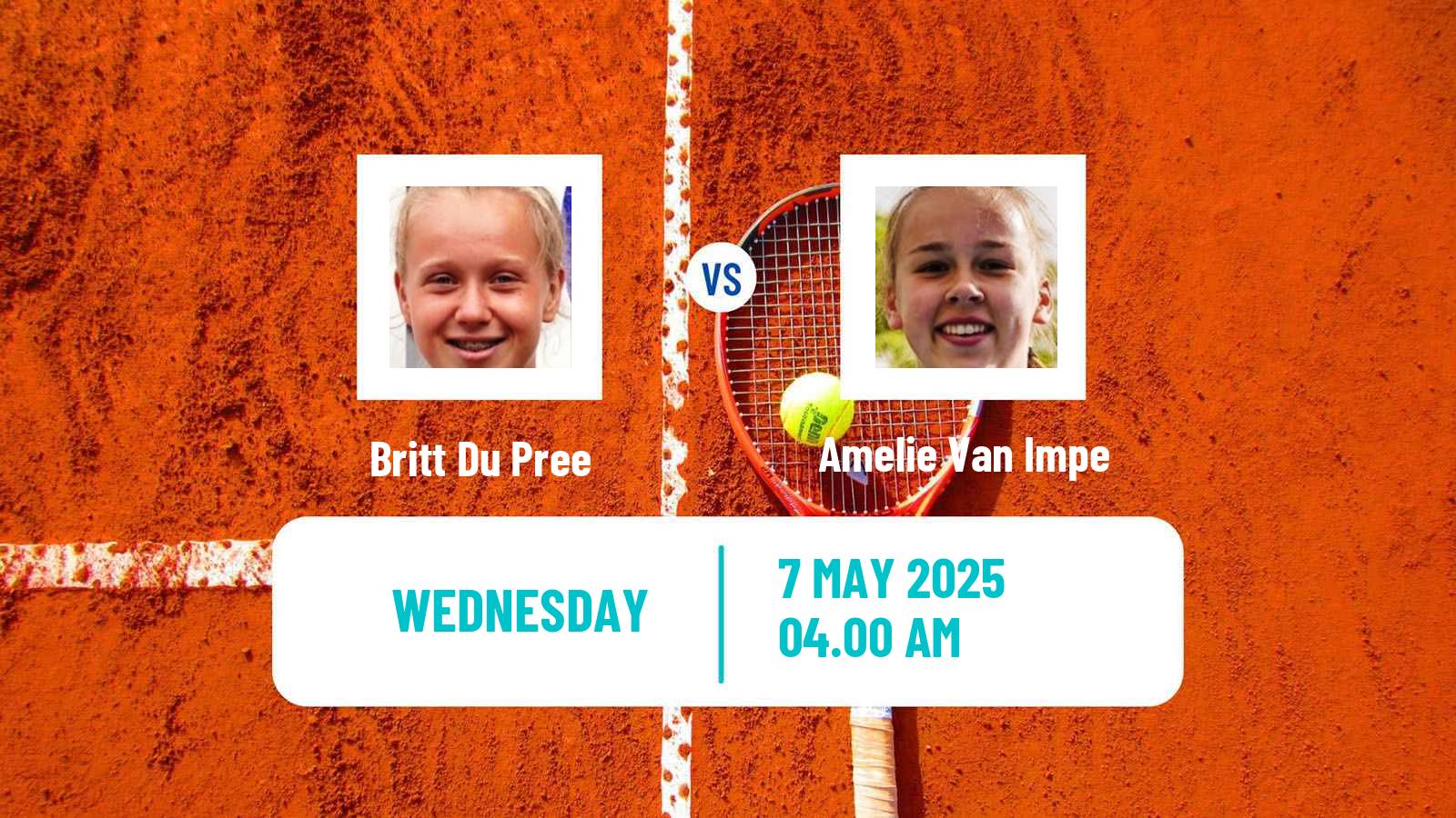 Tennis ITF W15 Kalmar Women Britt Du Pree - Amelie Van Impe