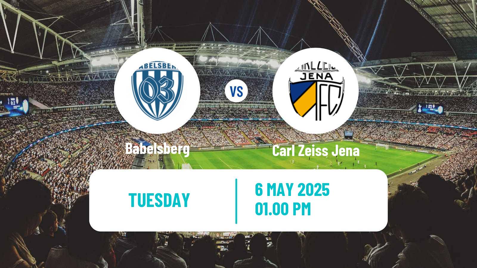 Soccer German Regionalliga Nordost Babelsberg - Carl Zeiss Jena