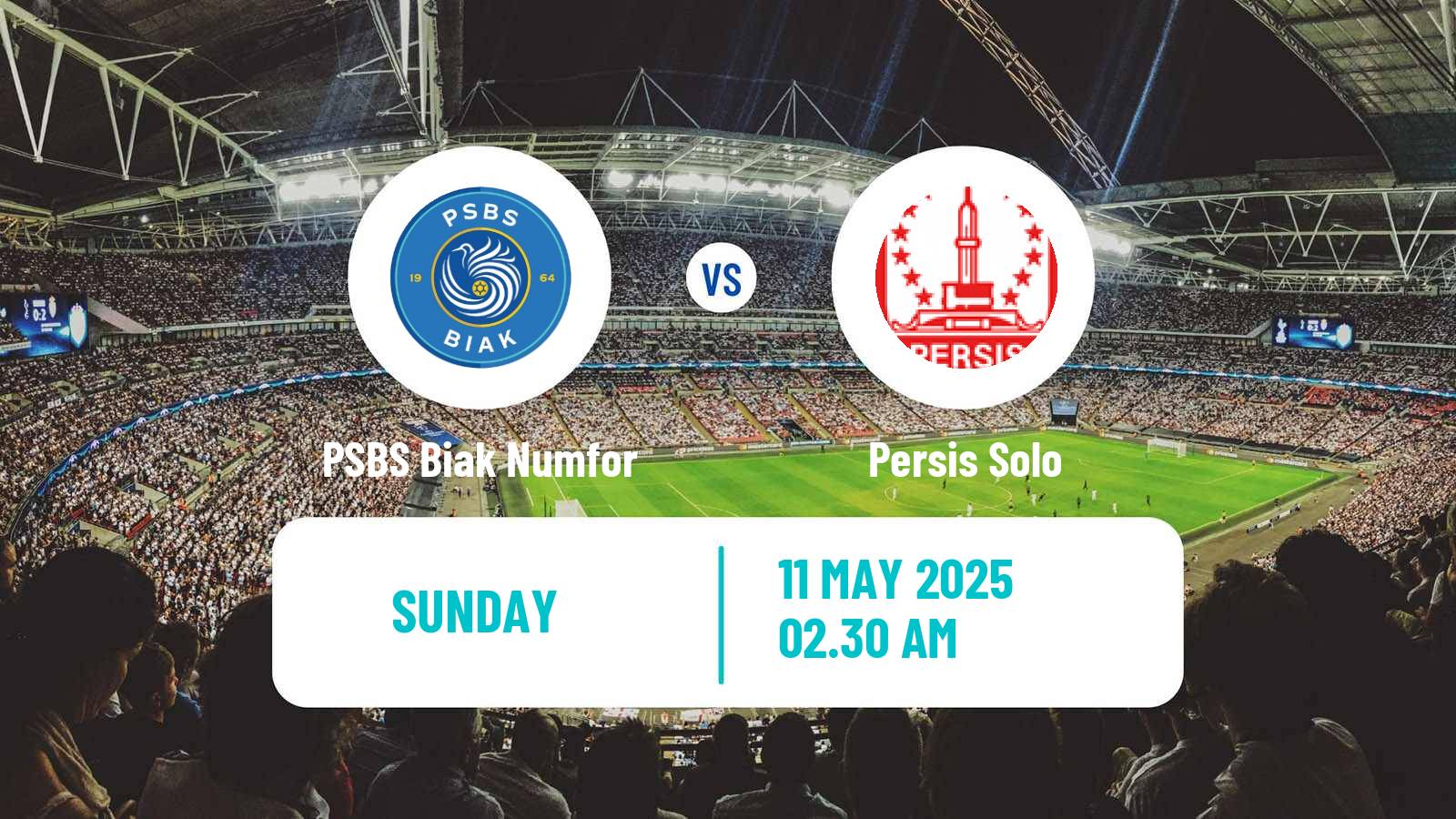 Soccer Indonesian Liga 1 PSBS Biak Numfor - Persis Solo