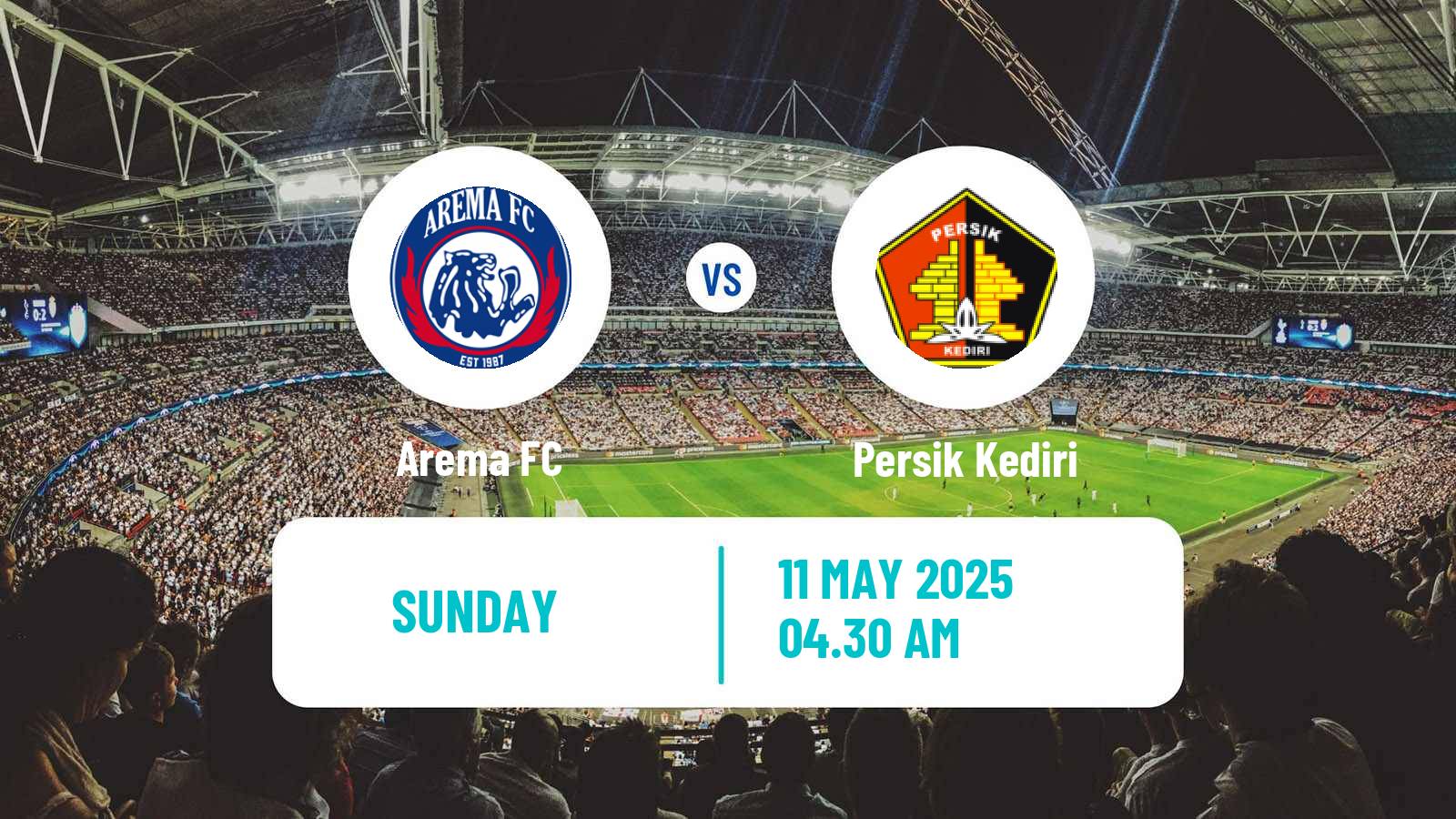 Soccer Indonesian Liga 1 Arema - Persik Kediri