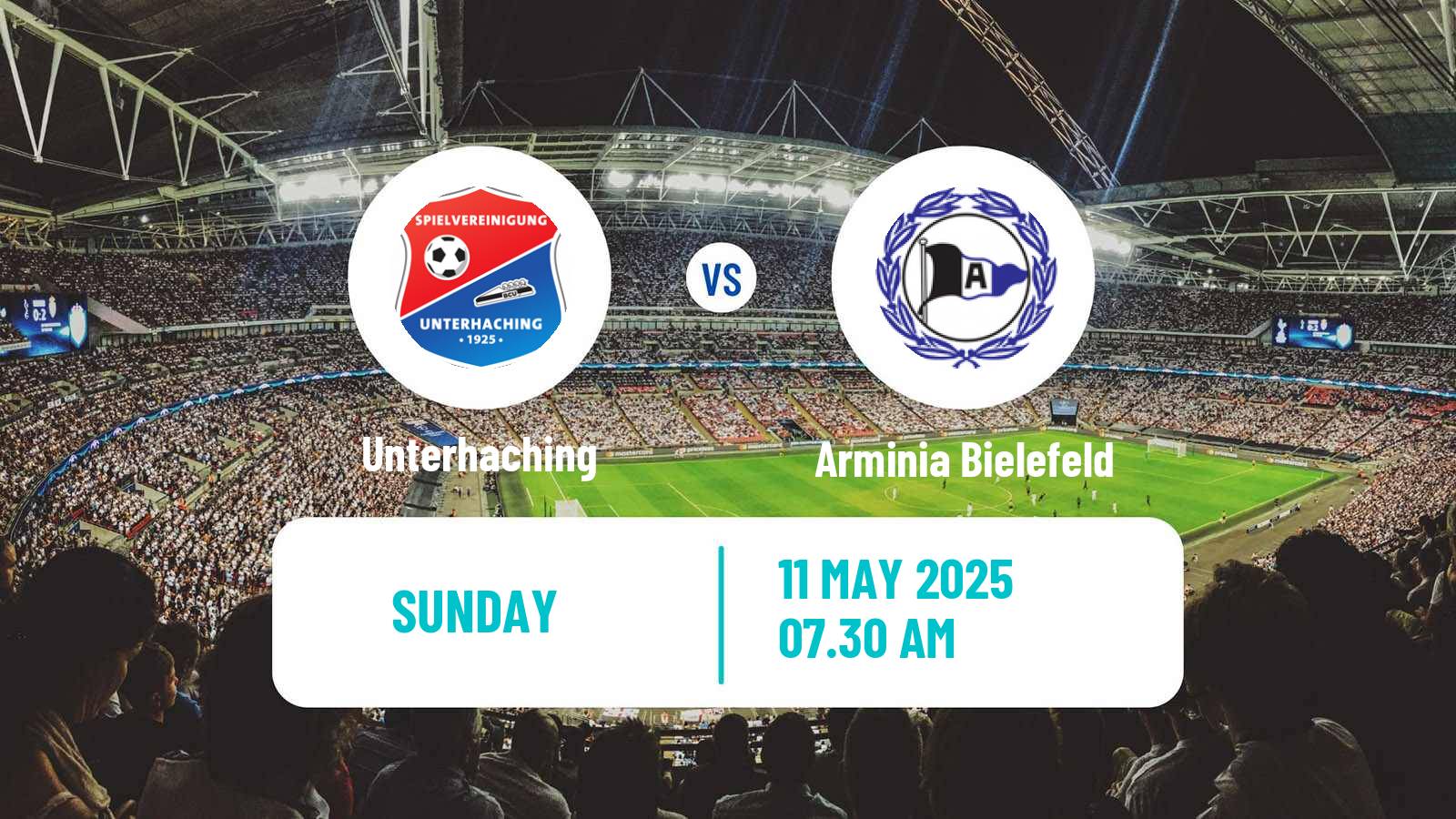 Soccer German 3 Bundesliga Unterhaching - Arminia Bielefeld