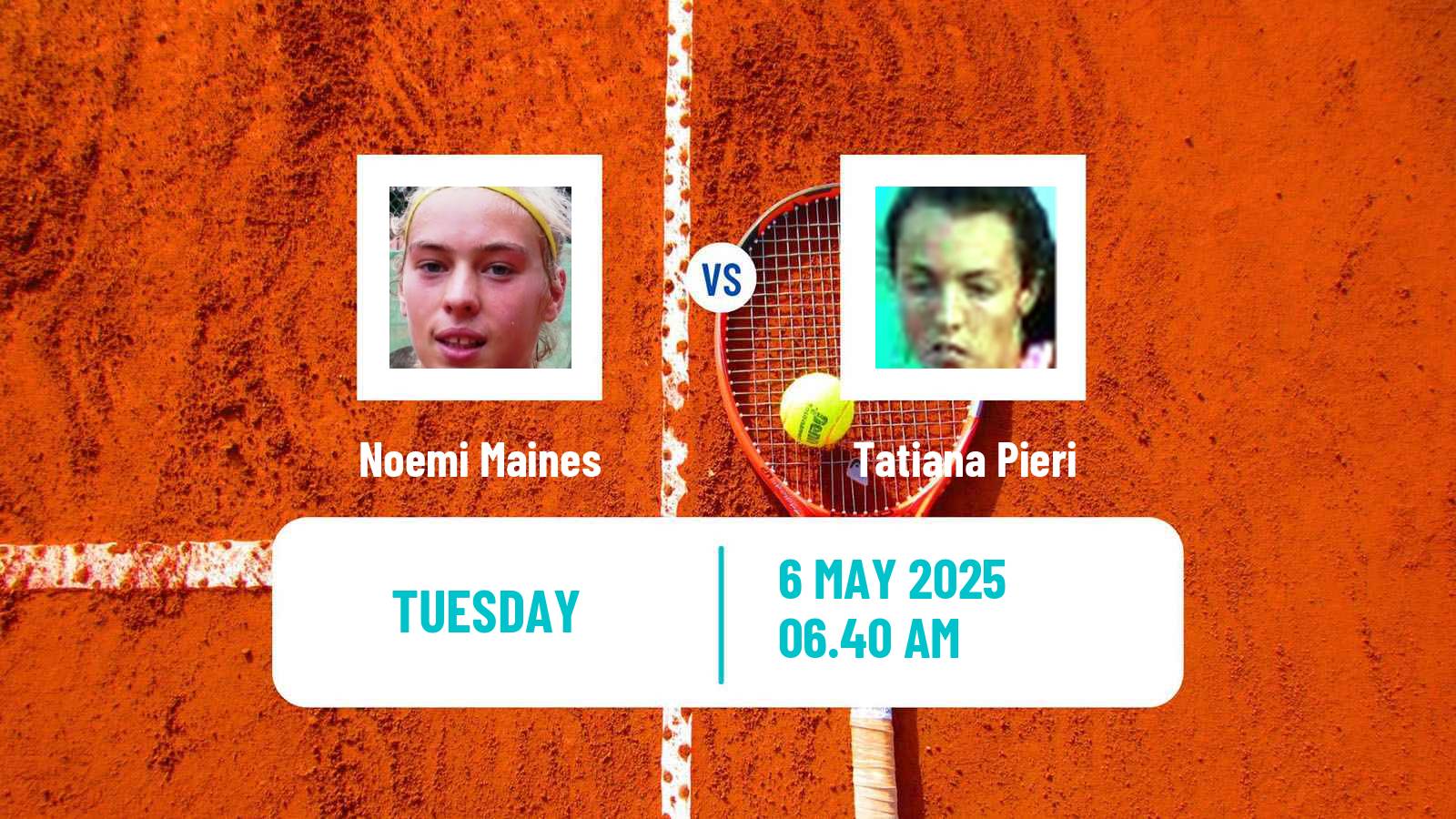 Tennis ITF W35 Santa Margherita Di Pula 6 Women 2025 Noemi Maines - Tatiana Pieri