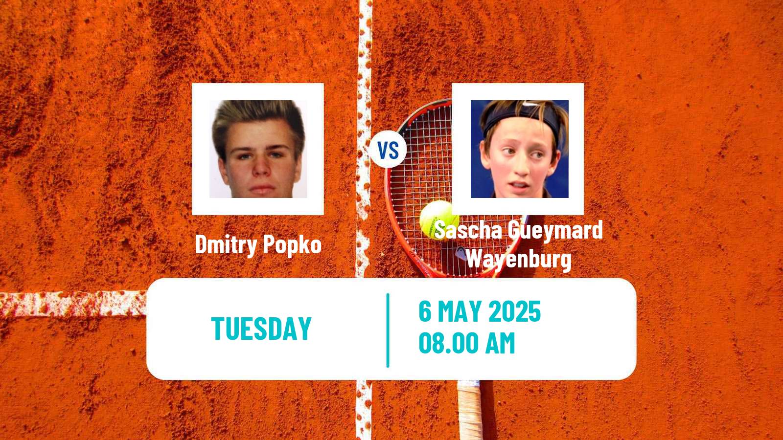 Tennis Prague Challenger Men Dmitry Popko - Sascha Gueymard Wayenburg