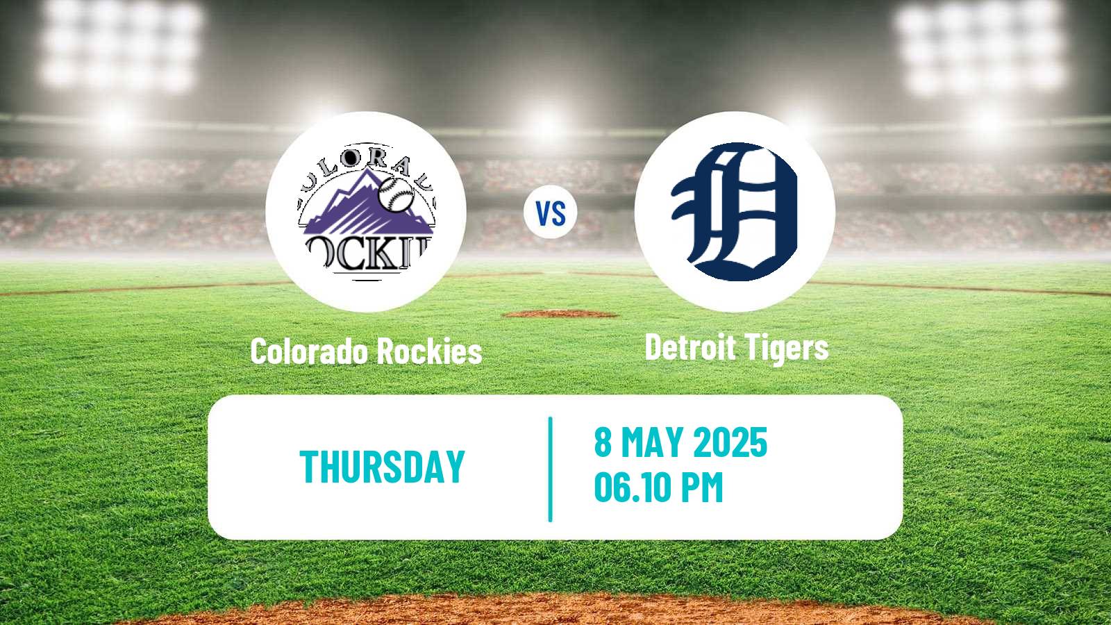 Baseball MLB Colorado Rockies - Detroit Tigers
