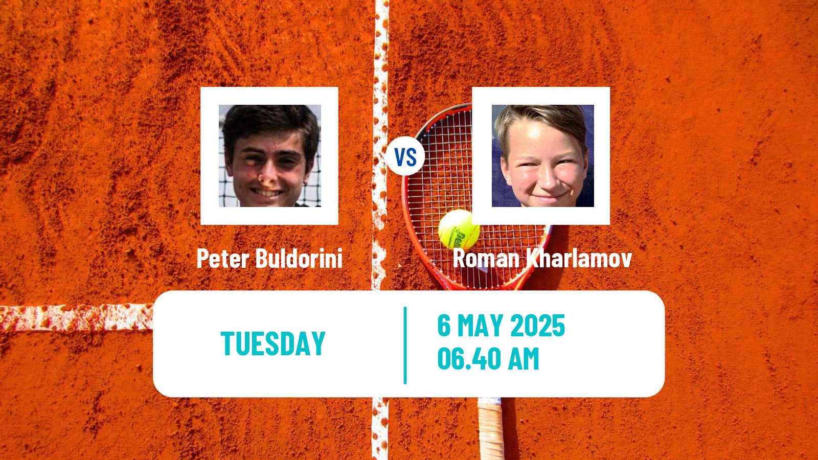 Tennis ITF M15 Monastir 18 Men Peter Buldorini - Roman Kharlamov