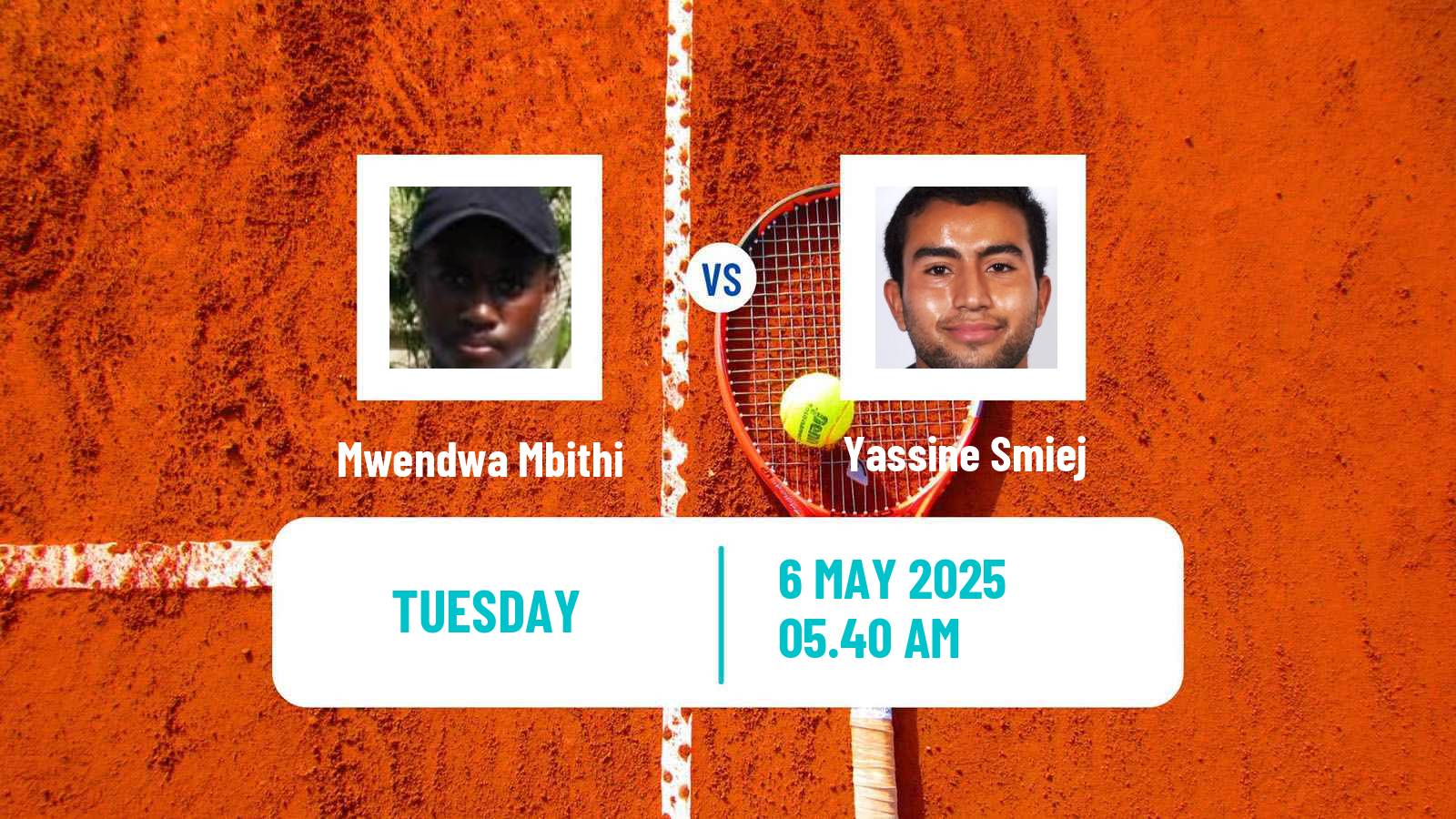 Tennis ITF M15 Monastir 18 Men Mwendwa Mbithi - Yassine Smiej