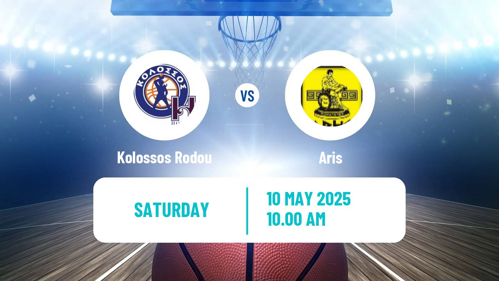 Basketball Greek Basket League A1 Kolossos Rodou - Aris