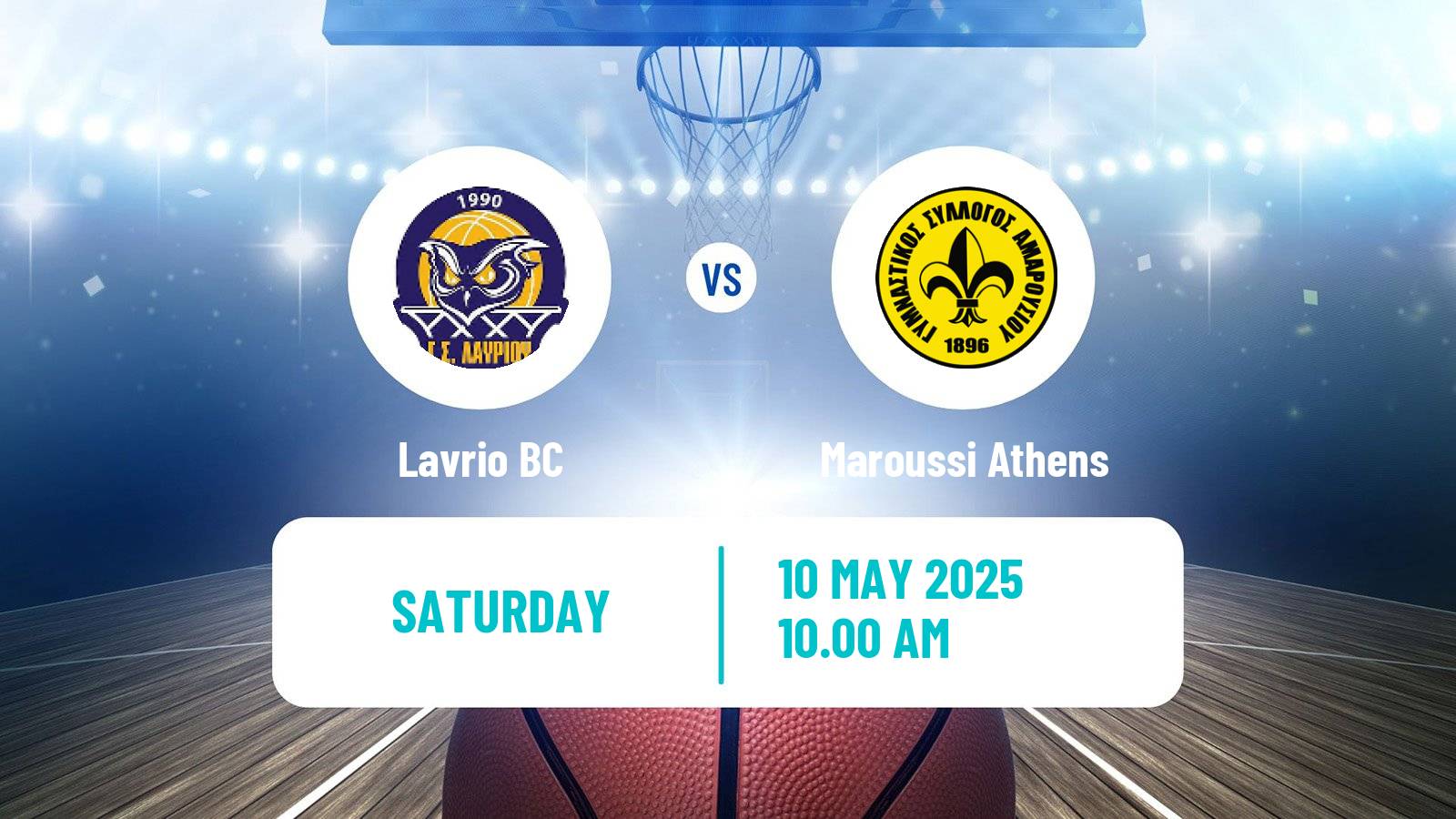 Basketball Greek Basket League A1 Lavrio - Maroussi Athens