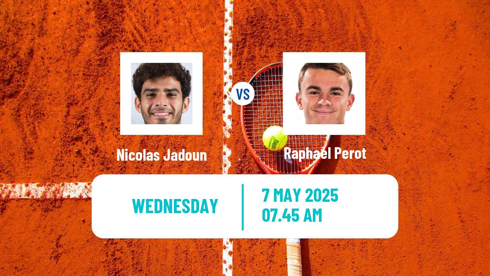 Tennis ITF M15 Monastir 18 Men Nicolas Jadoun - Raphael Perot