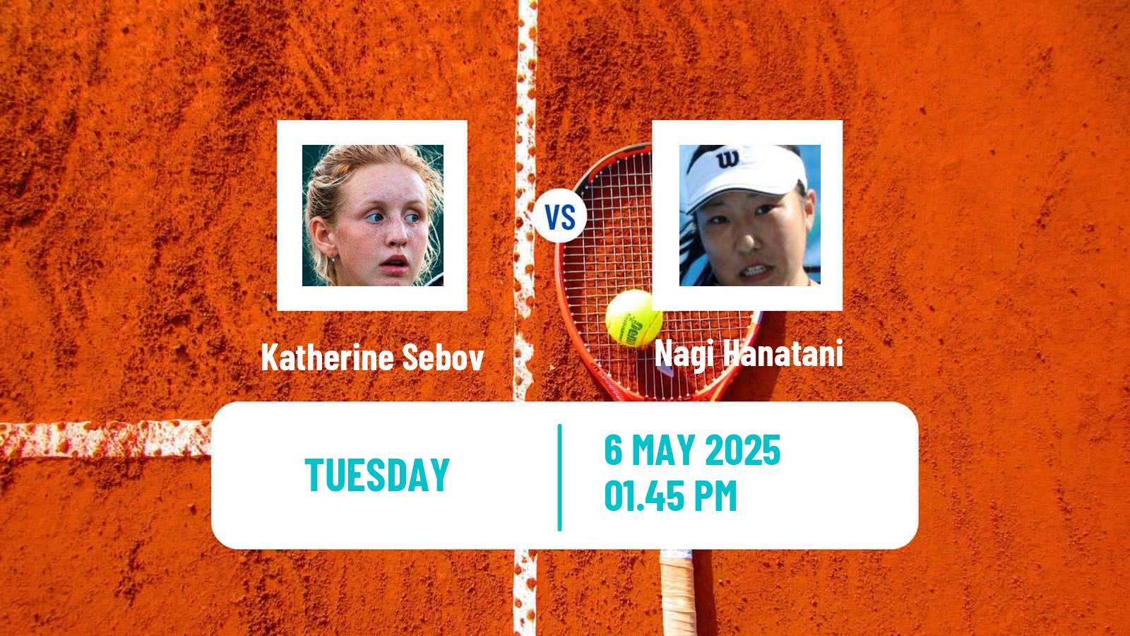Tennis ITF W50 Indian Harbour Beach Fl Women 2025 Katherine Sebov - Nagi Hanatani