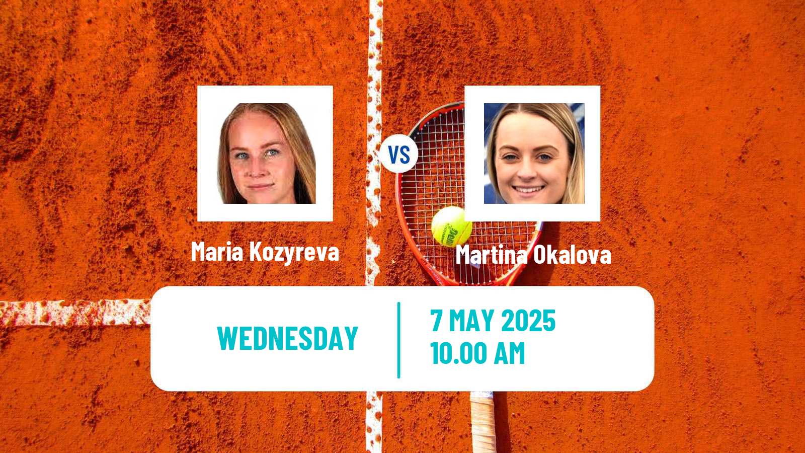 Tennis ITF W50 Indian Harbour Beach Fl Women Maria Kozyreva - Martina Okalova