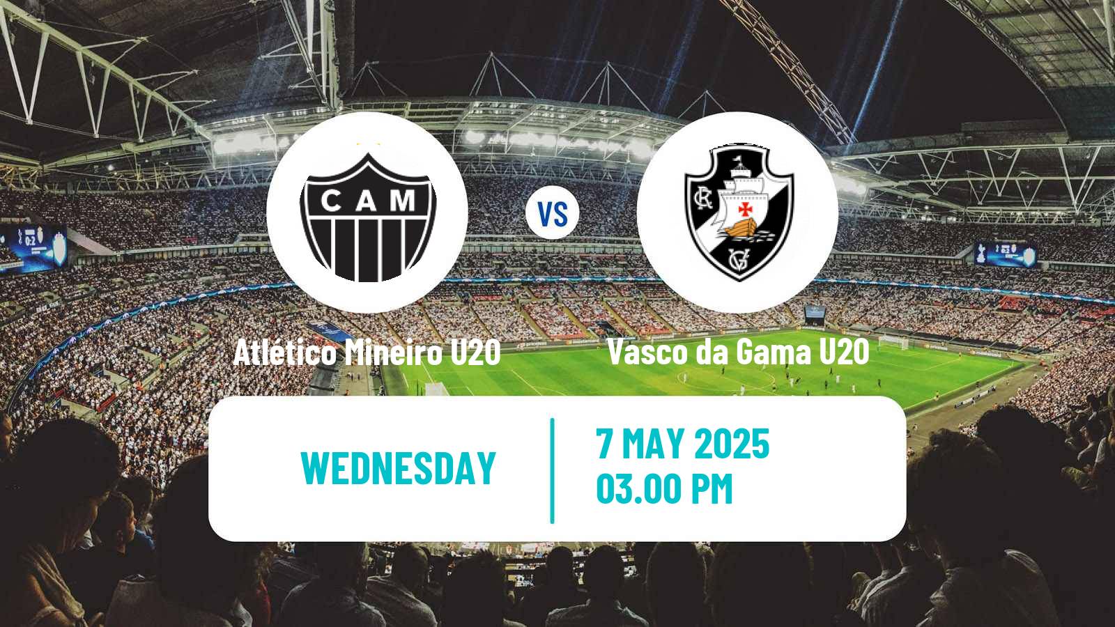 Soccer Brasileiro U20 Atlético Mineiro U20 - Vasco da Gama U20