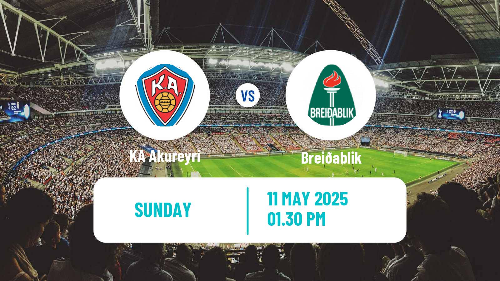 Soccer Icelandic Besta-deild karla KA Akureyri - Breiðablik