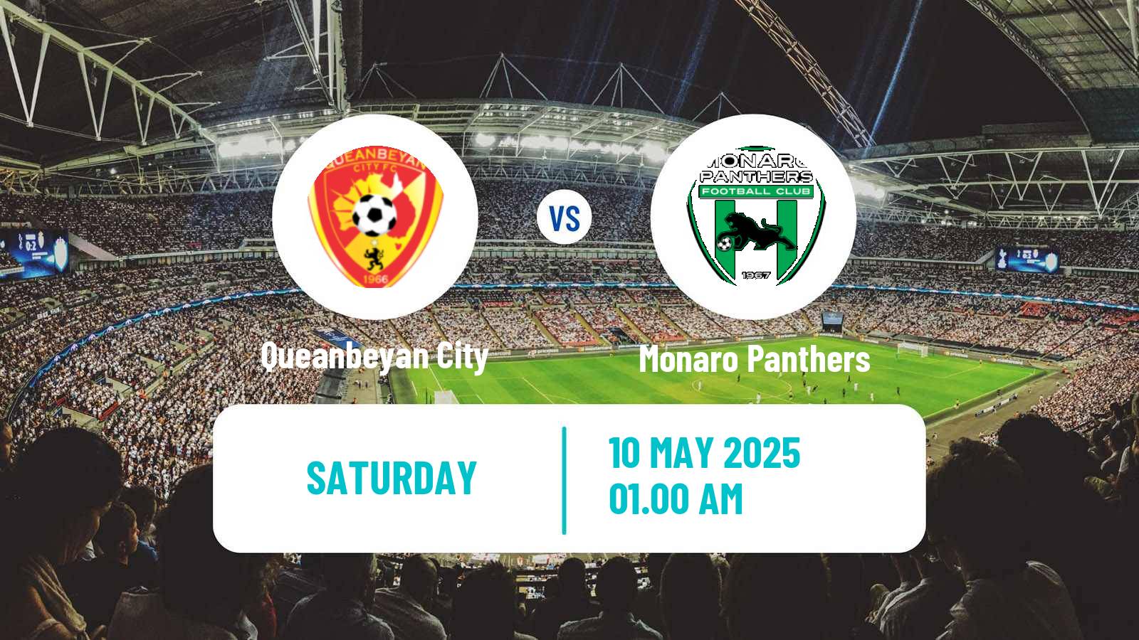 Soccer Australian NPL ACT Queanbeyan City - Monaro Panthers