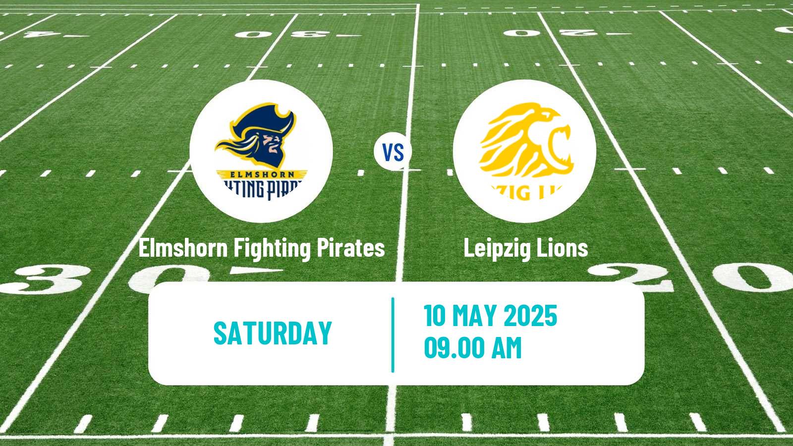 American football German GFL 2 Elmshorn Fighting Pirates - Leipzig Lions
