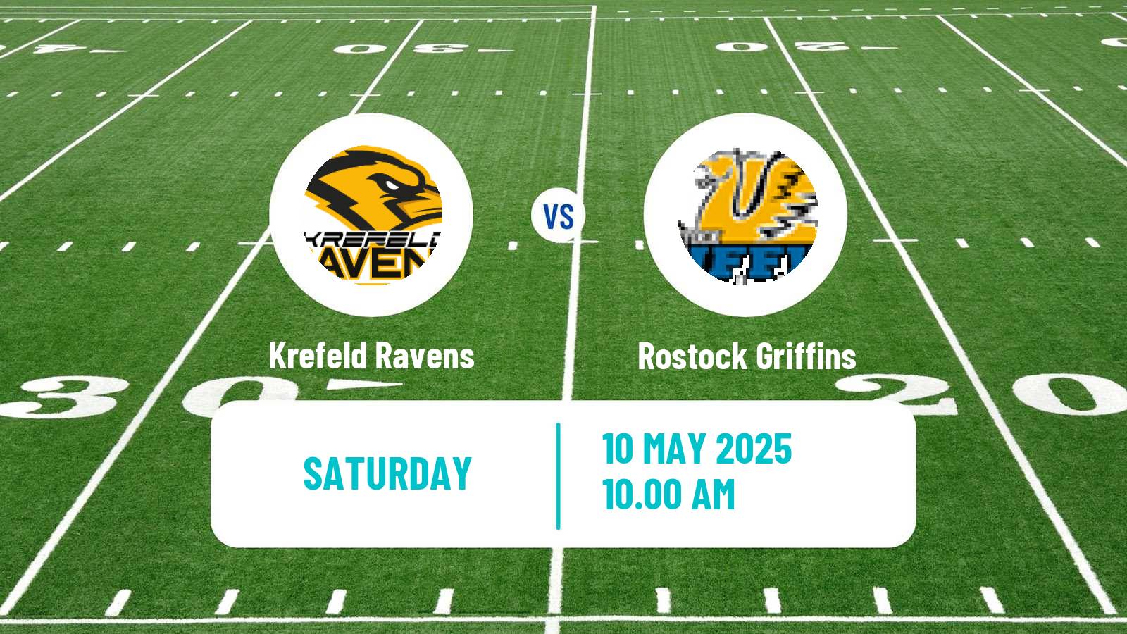 American football German GFL 2 Krefeld Ravens - Rostock Griffins