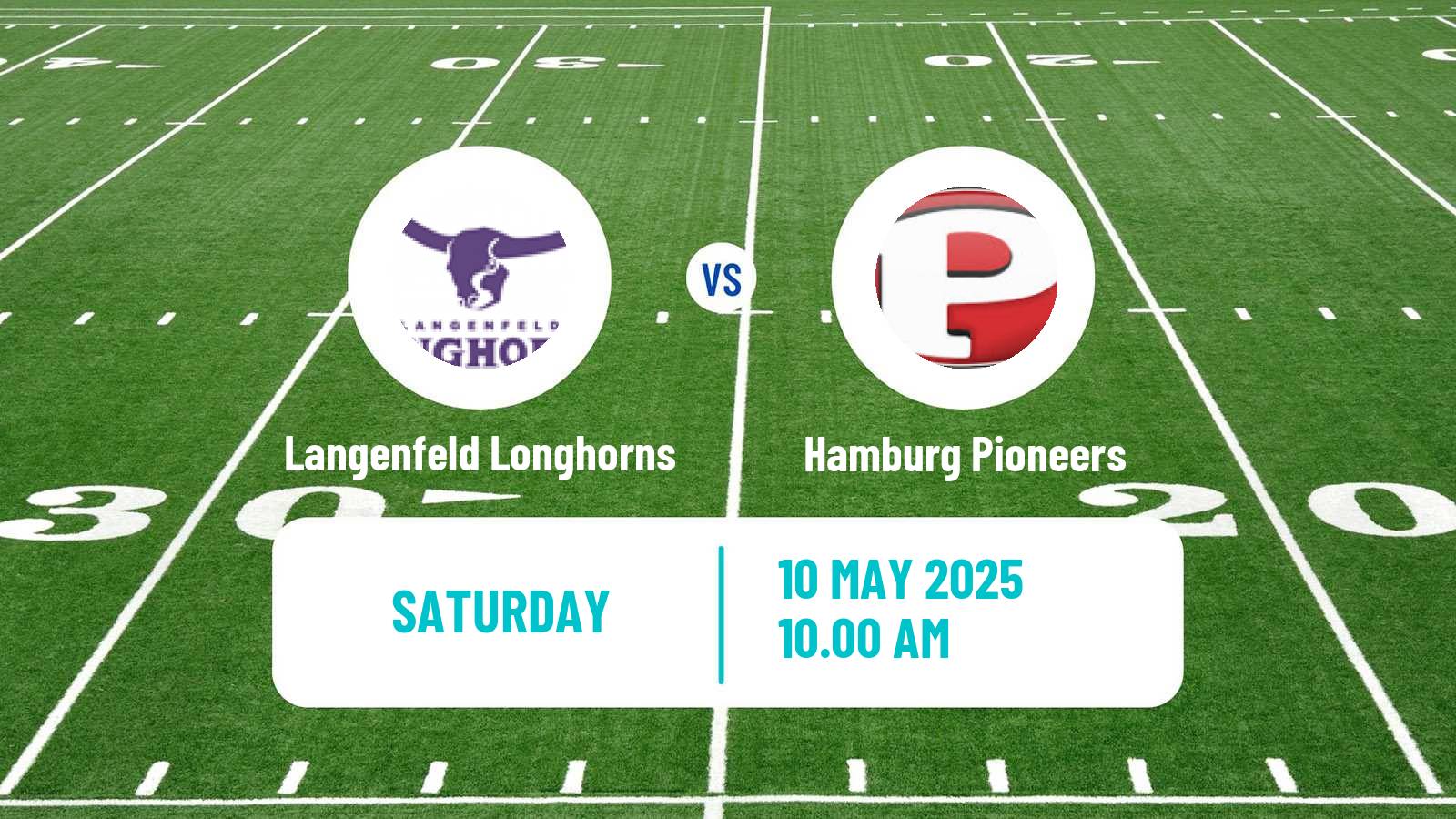 American football German GFL 2 Langenfeld Longhorns - Hamburg Pioneers