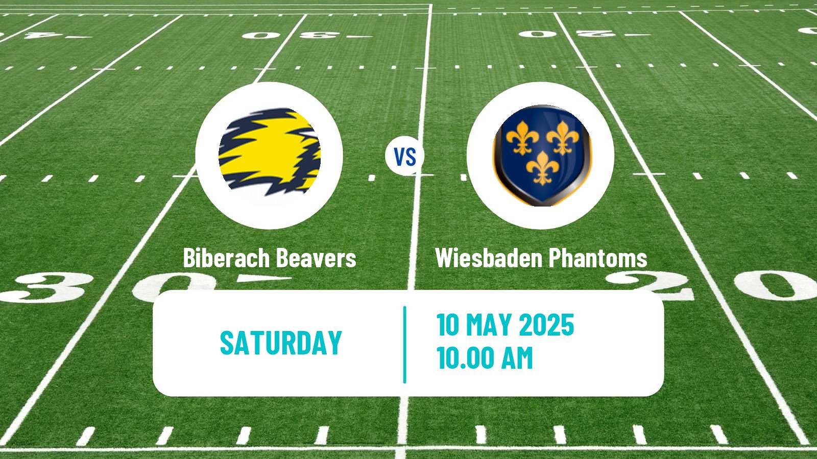 American football German GFL 2 Biberach Beavers - Wiesbaden Phantoms