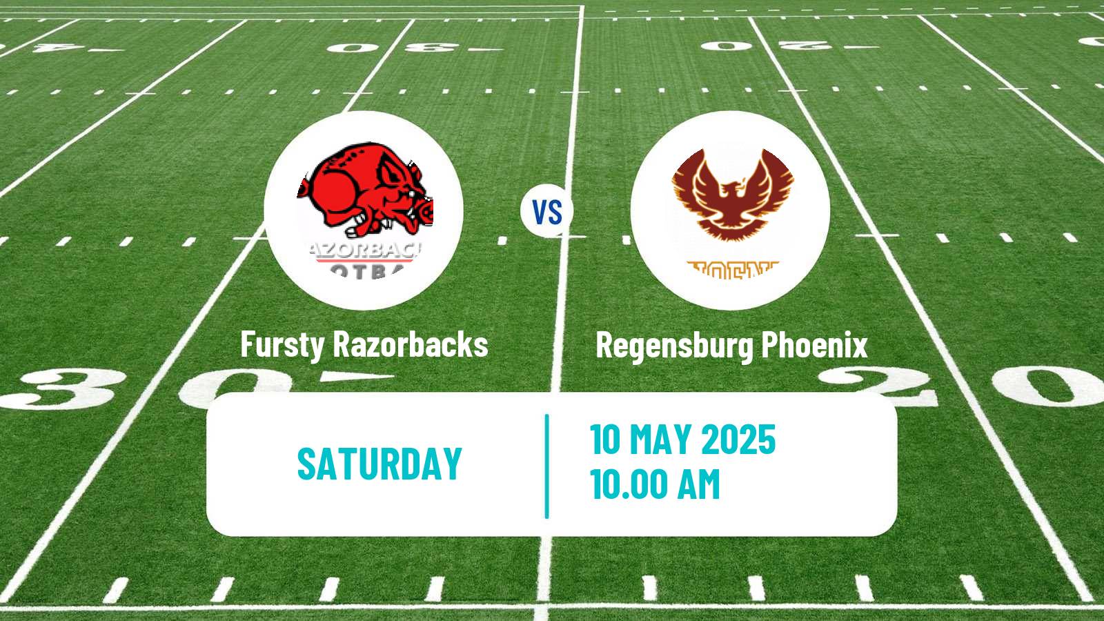 American football German GFL 2 Fursty Razorbacks - Regensburg Phoenix