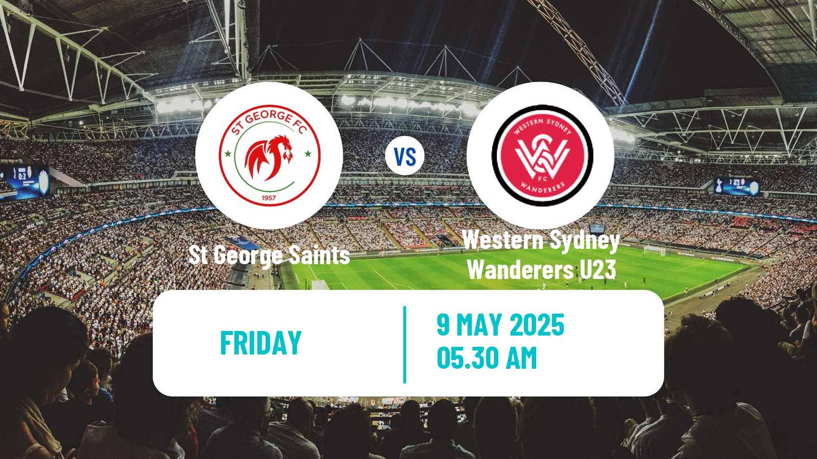 Soccer Australian NPL NSW St George Saints - Western Sydney Wanderers U23