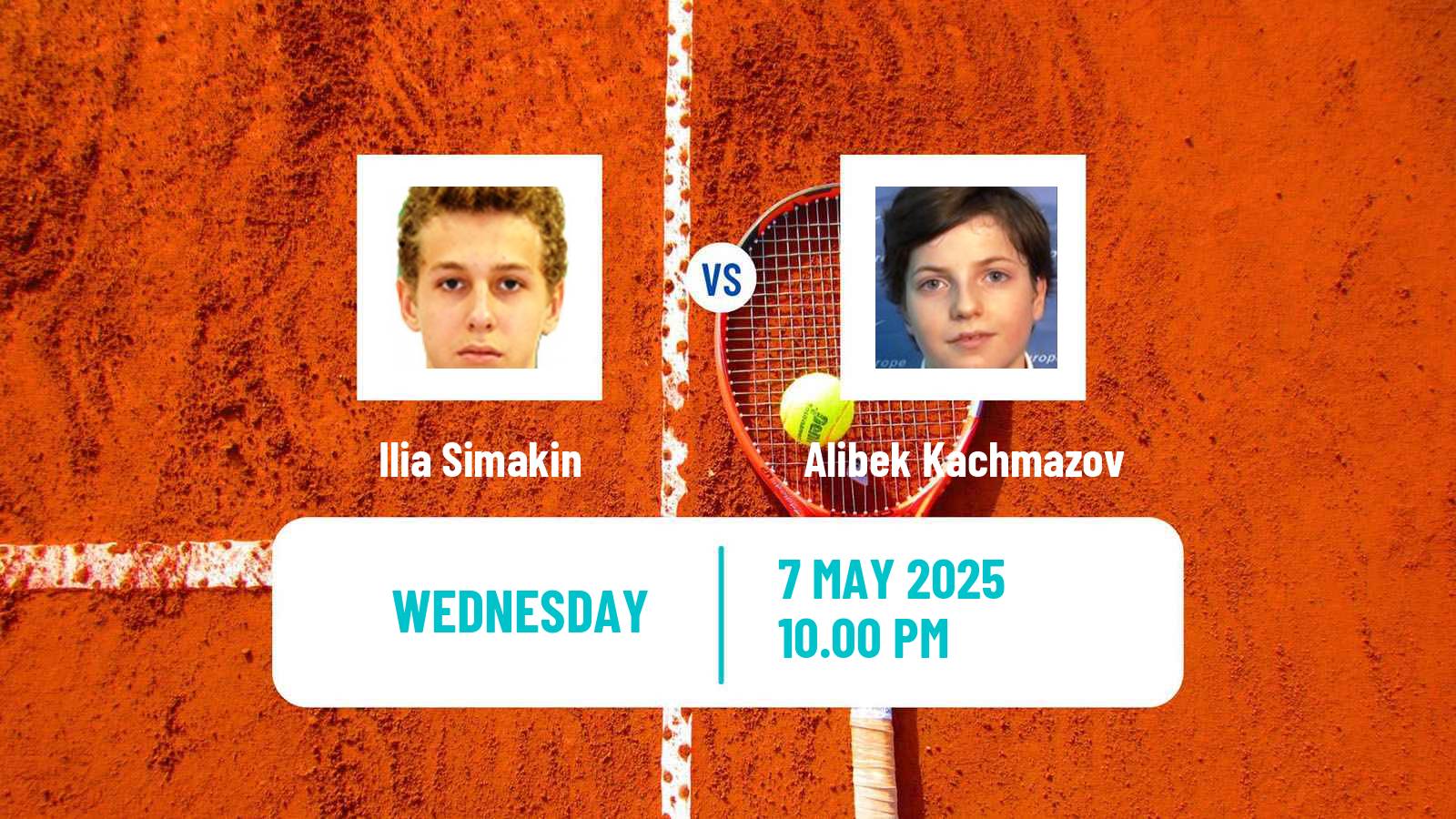 Tennis Wuxi Challenger Men Ilia Simakin - Alibek Kachmazov