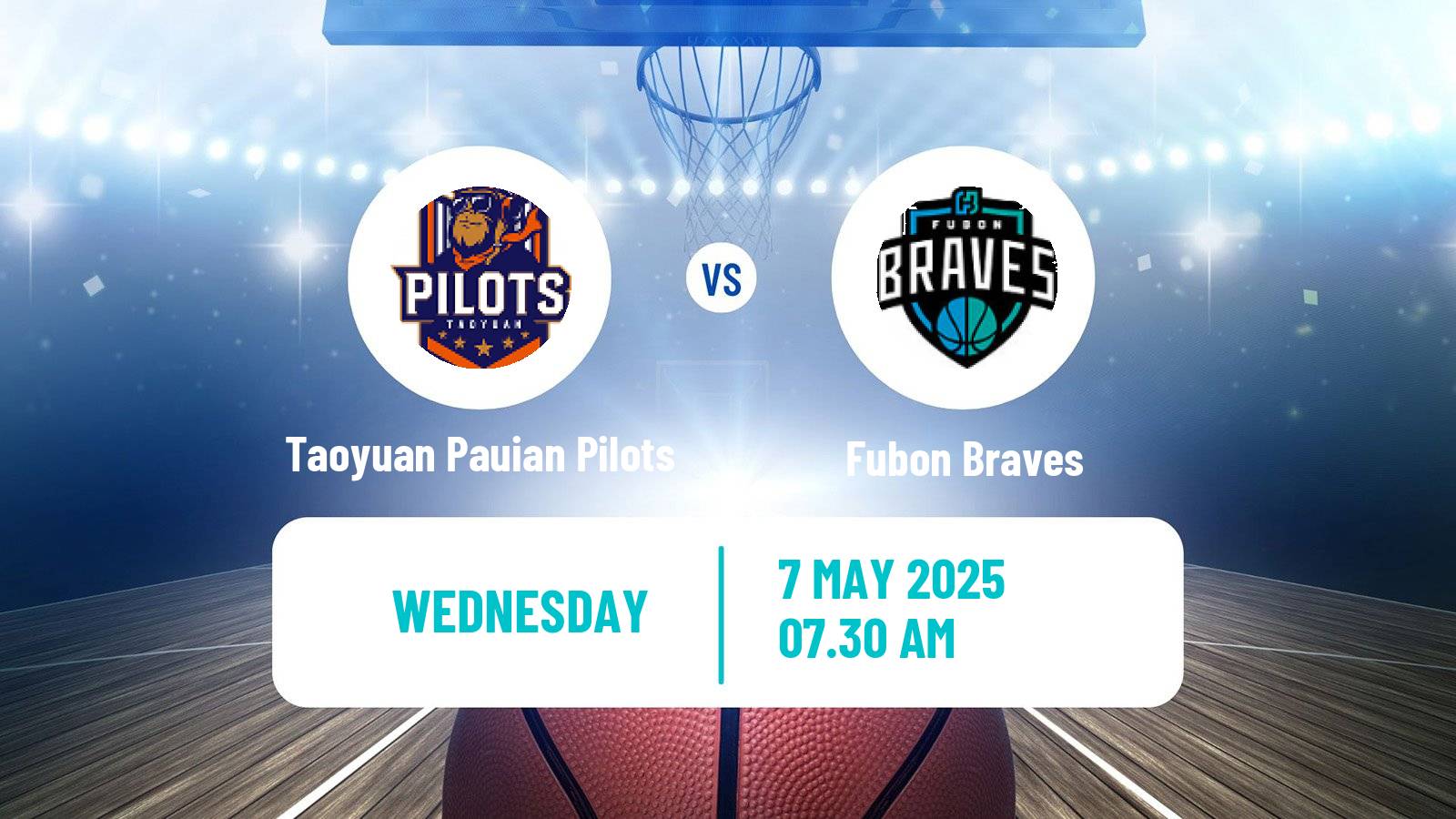 Basketball Taiwan P League Basketball Taoyuan Pauian Pilots - Fubon Braves