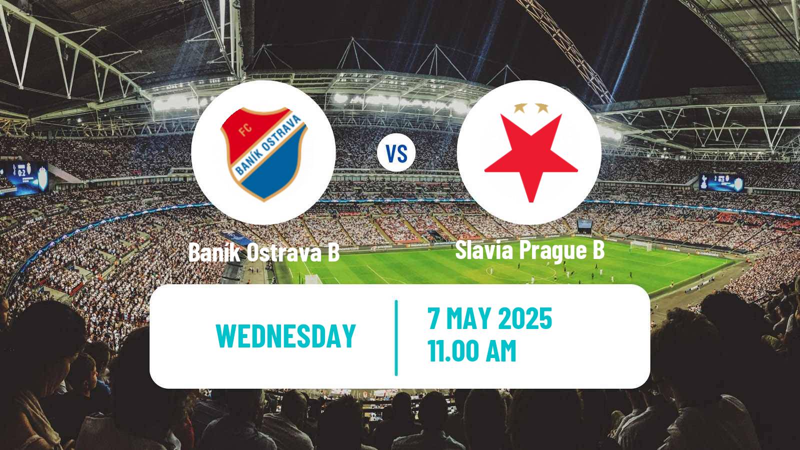 Soccer Czech Division 2 Baník Ostrava B - Slavia Prague B