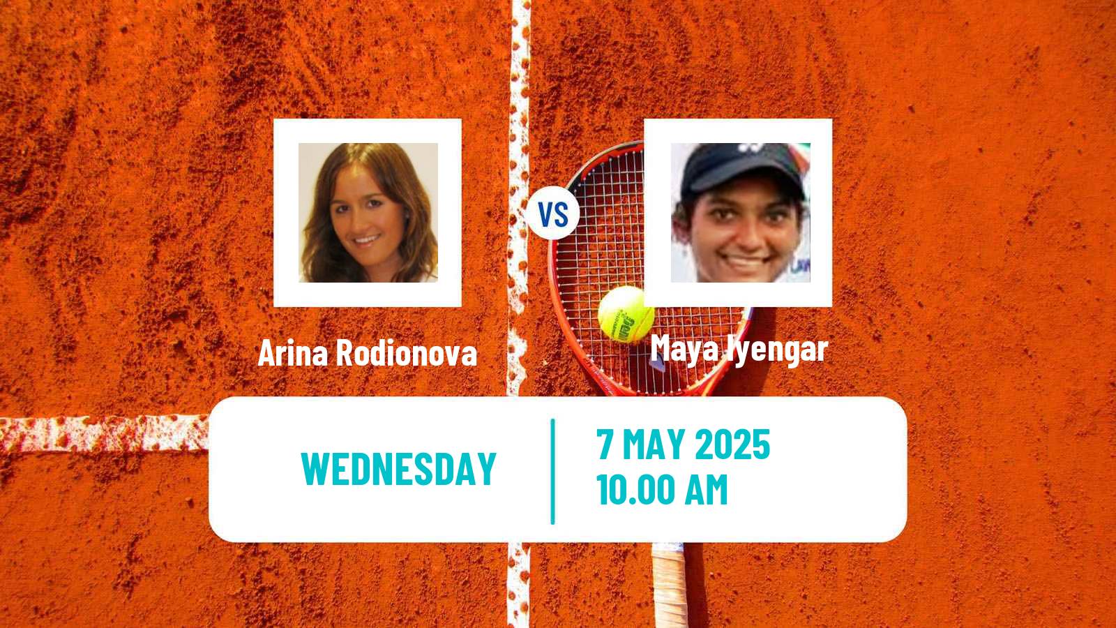 Tennis ITF W50 Indian Harbour Beach Fl Women Arina Rodionova - Maya Iyengar