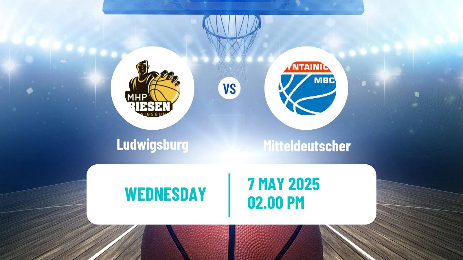 Basketball German BBL Ludwigsburg - Mitteldeutscher