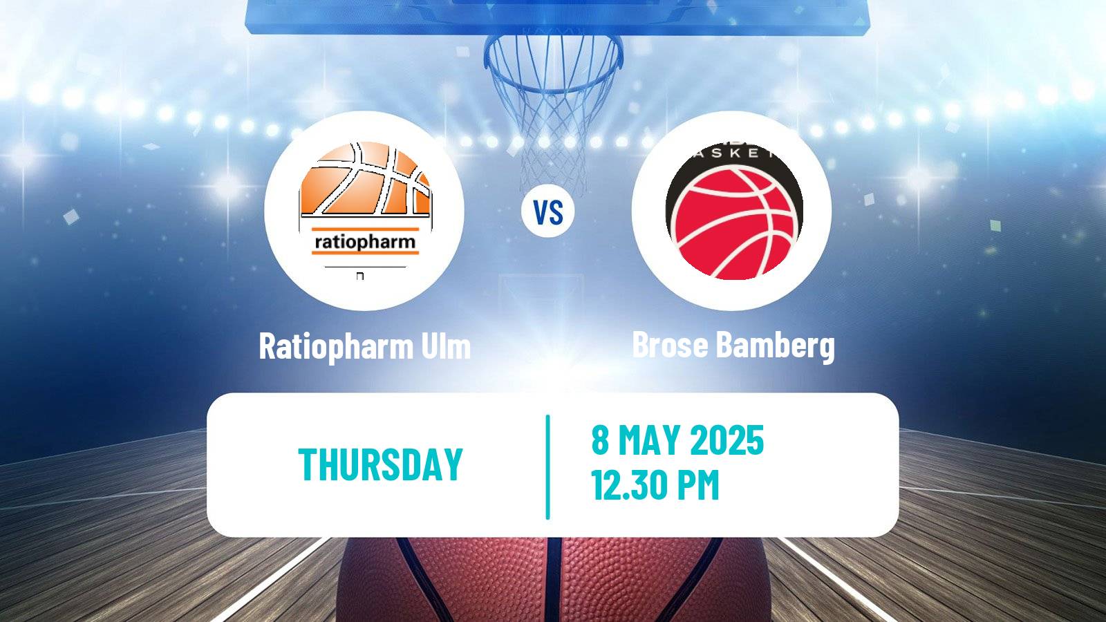 Basketball German BBL Ratiopharm Ulm - Brose Bamberg