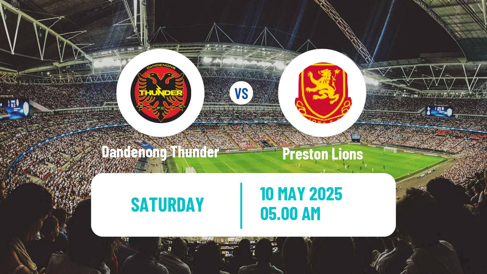 Soccer Australian NPL Victoria Dandenong Thunder - Preston Lions