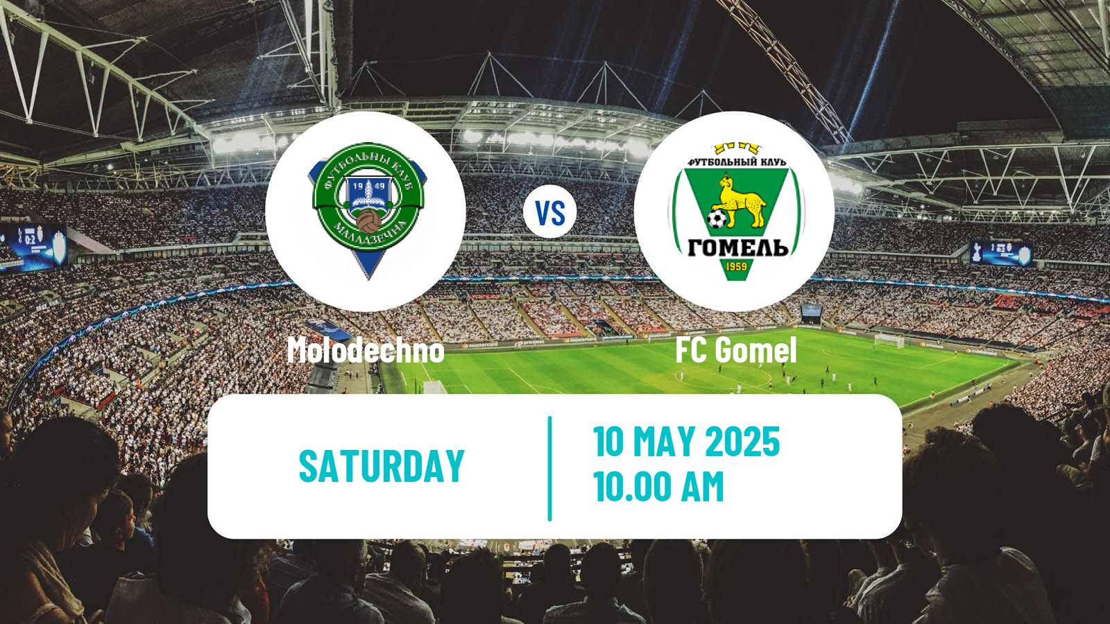 Soccer Belarusian Vysshaya Liga Molodechno - Gomel