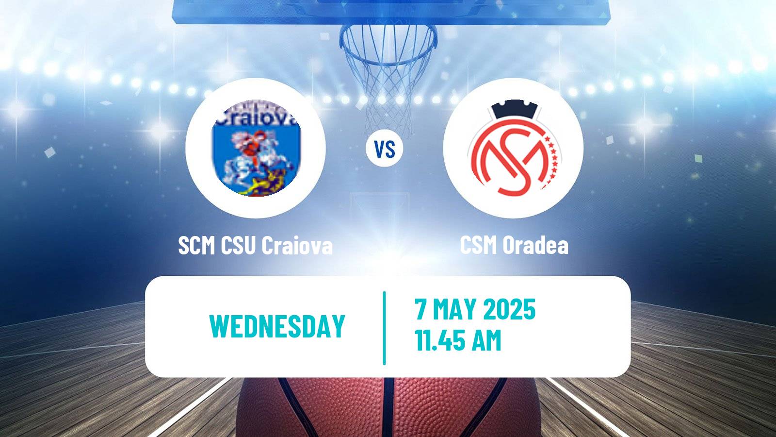 Basketball Romanian Divizia A Basketball SCM CSU Craiova - CSM Oradea