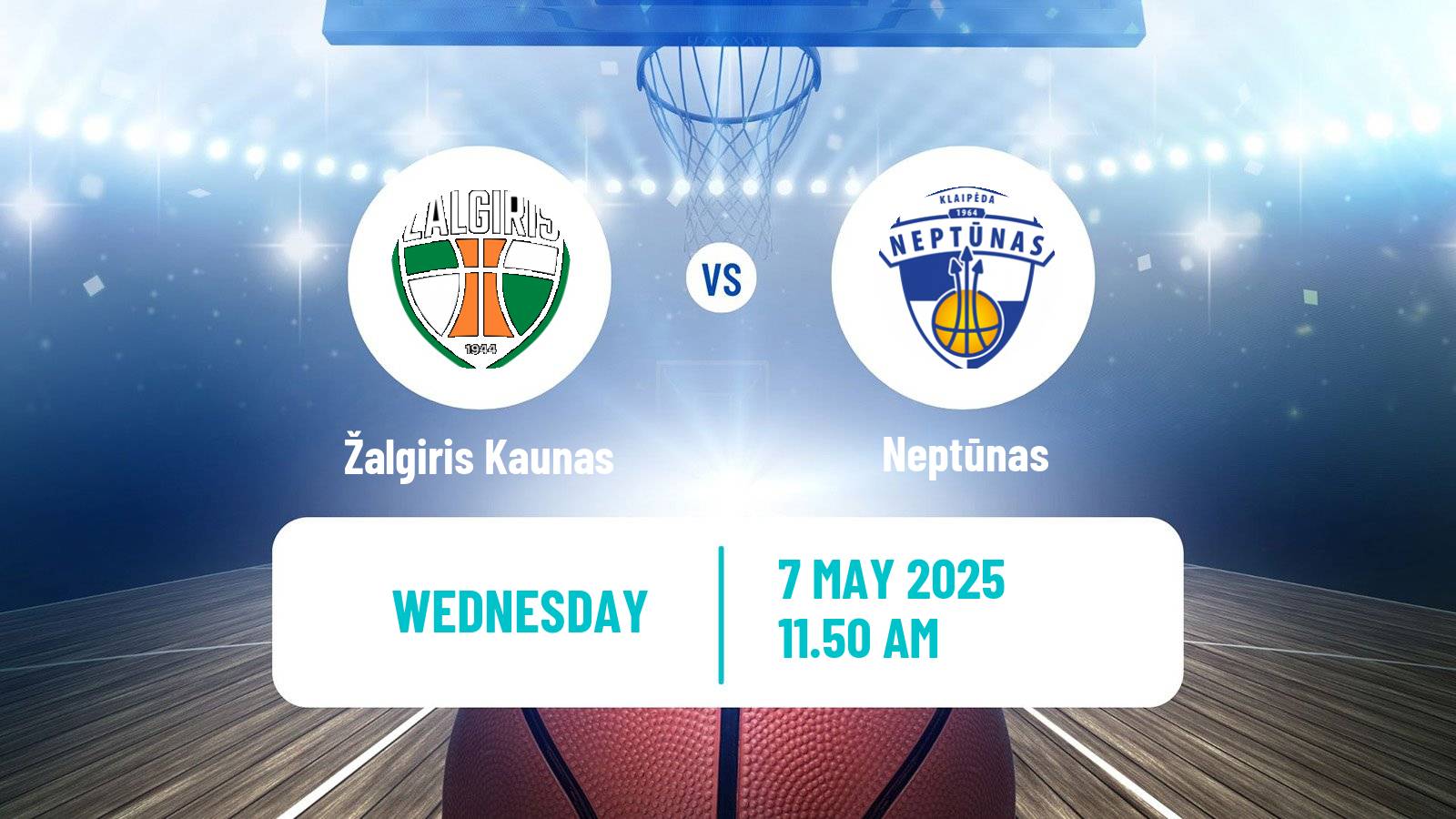 Basketball Lietuvos Krepsinio Lyga Žalgiris Kaunas - Neptūnas