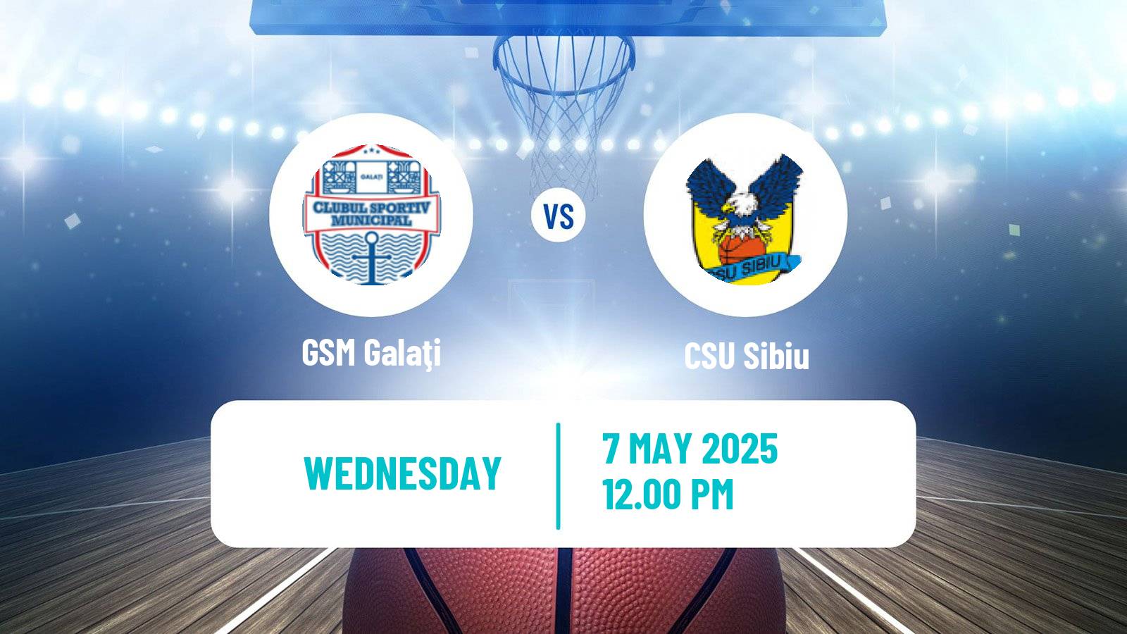 Basketball Romanian Divizia A Basketball GSM Galaţi - CSU Sibiu