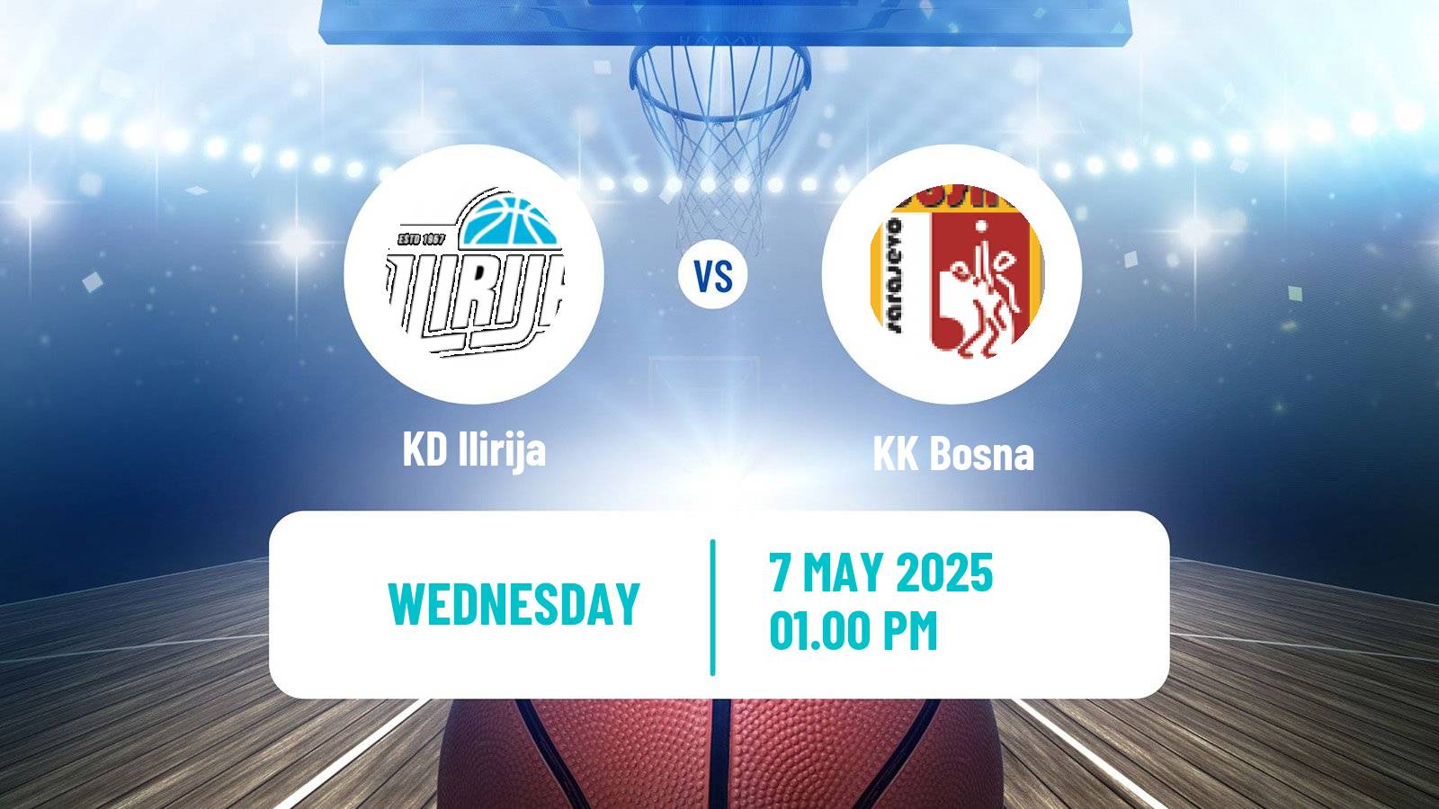 Basketball Adriatic League 2 Ilirija - Bosna
