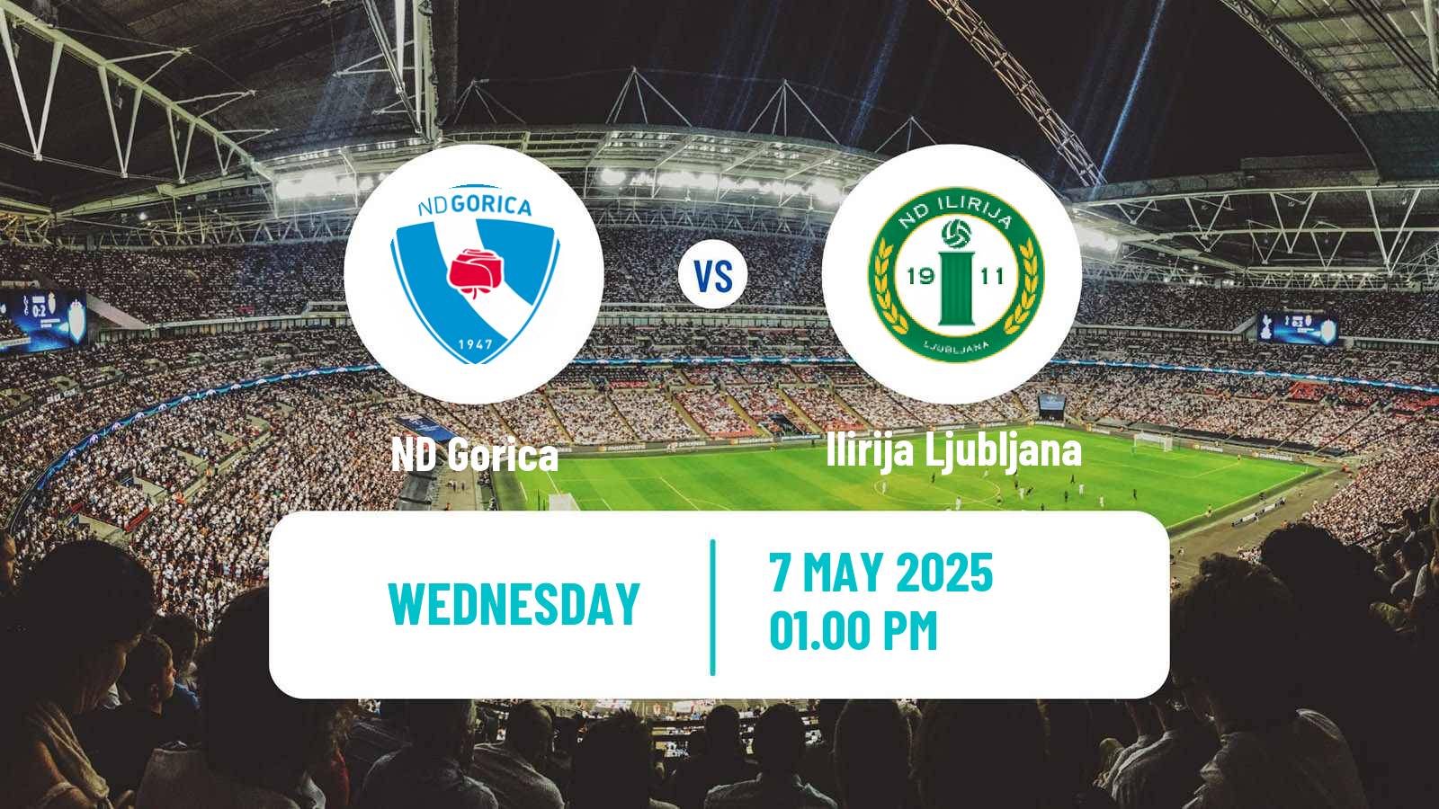 Soccer Slovenian 2 SNL Gorica - Ilirija Ljubljana