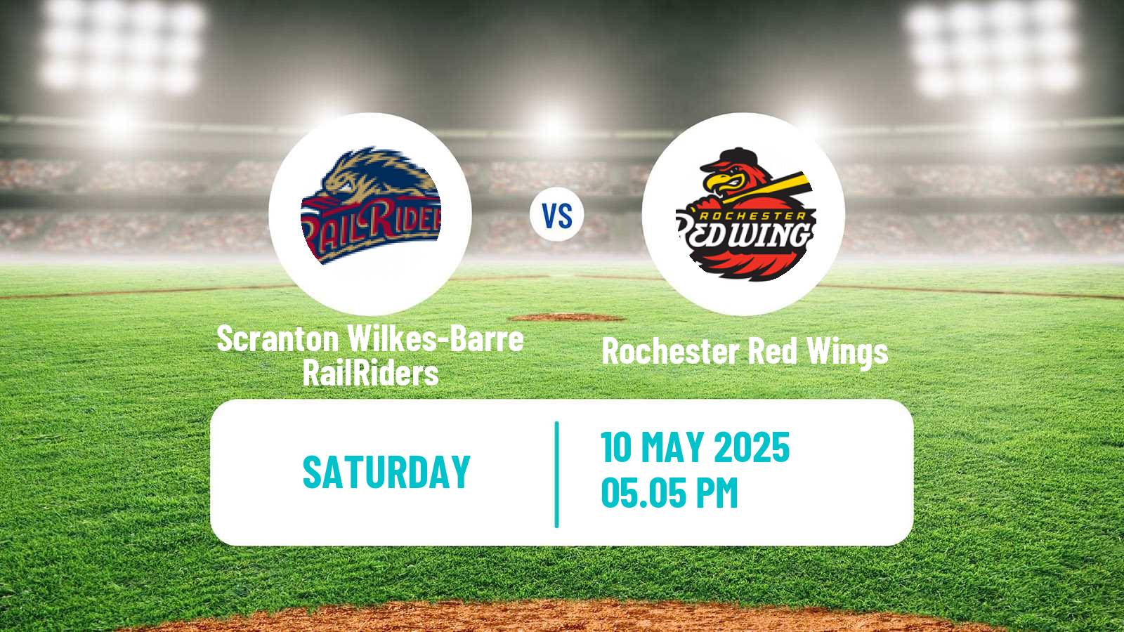 Baseball IL Scranton Wilkes-Barre RailRiders - Rochester Red Wings