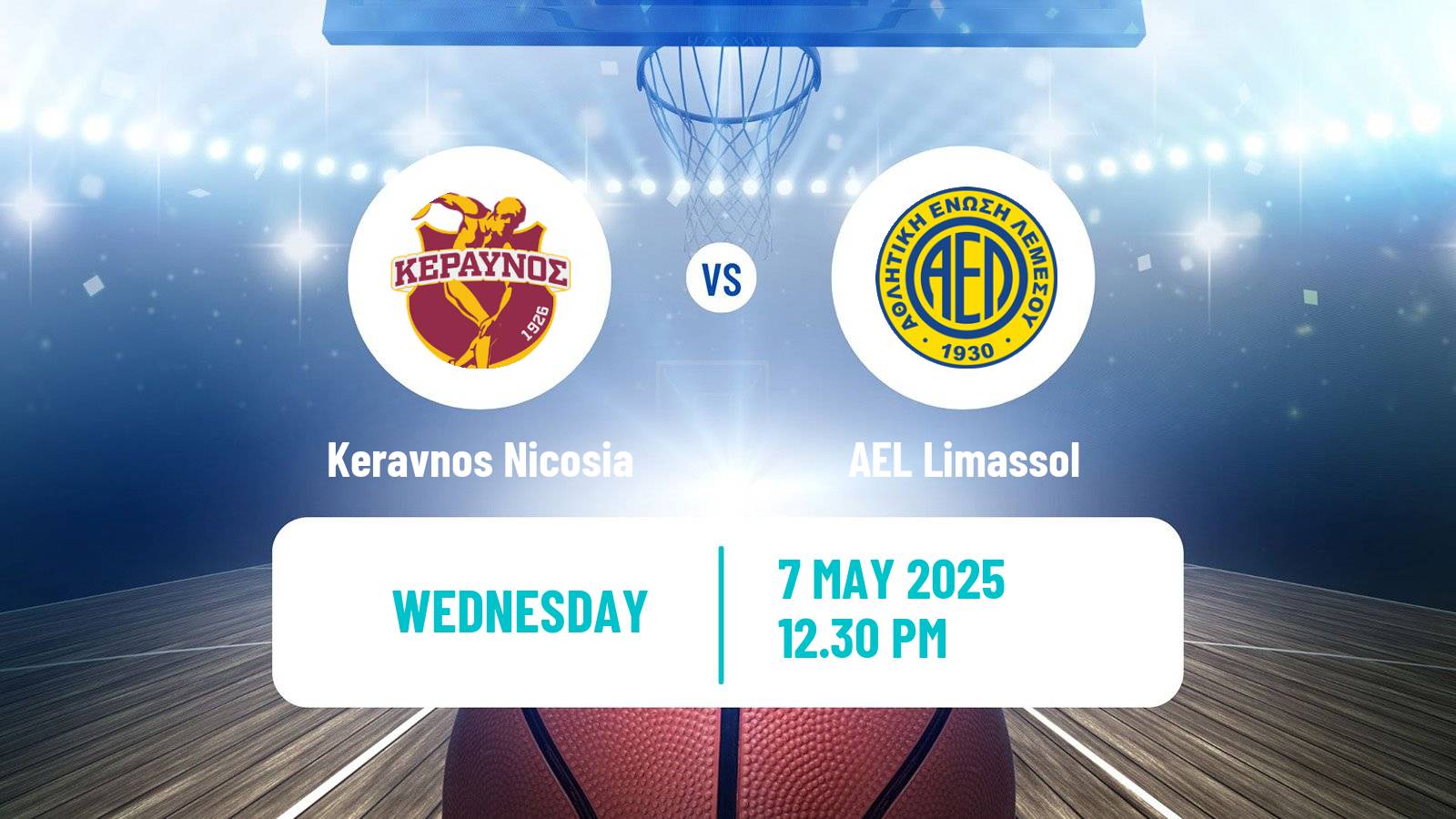 Basketball Cypriot Division A Basketball Keravnos Nicosia - AEL Limassol