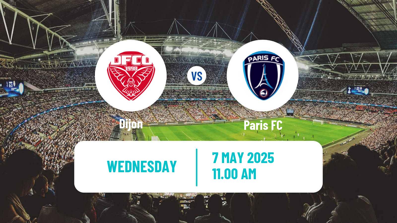 Soccer French Division 1 Women Dijon - Paris FC