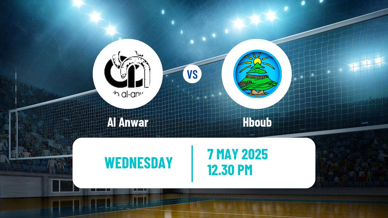 Volleyball Lebanese 1st Division Volleyball Al Anwar - Hboub