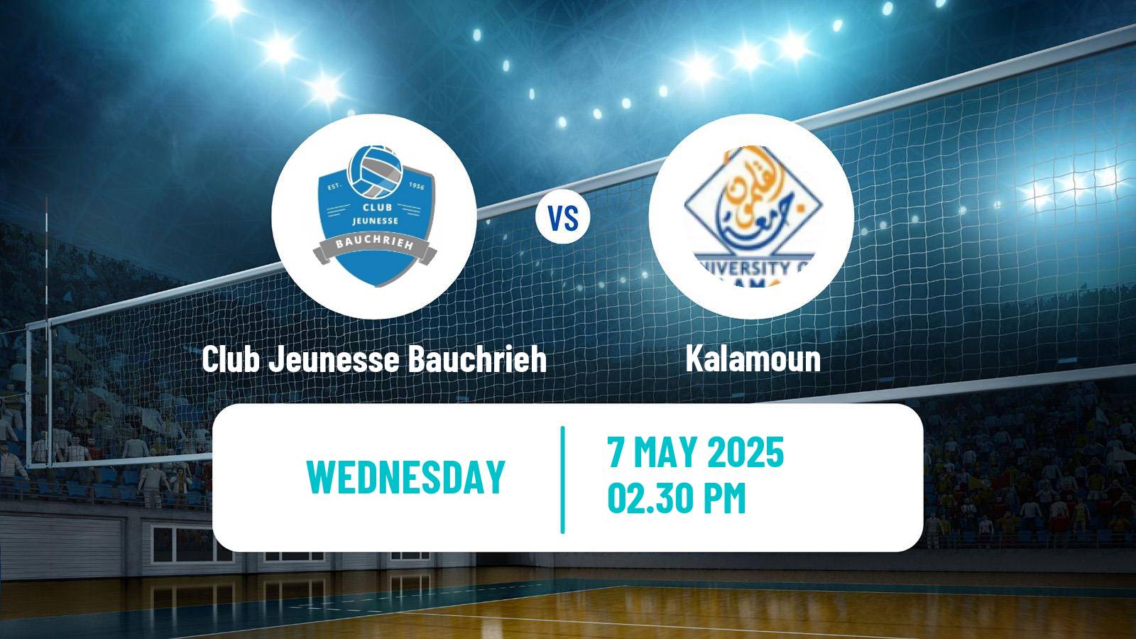 Volleyball Lebanese 1st Division Volleyball Club Jeunesse Bauchrieh - Kalamoun