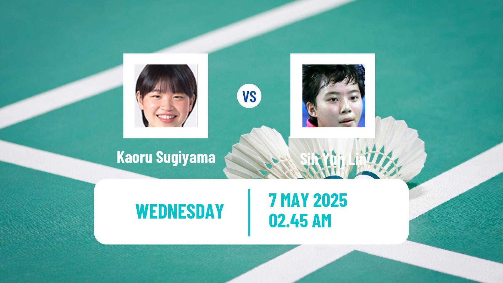 Badminton BWF World Tour Taipei Open Women Kaoru Sugiyama - Sih Yun Lin