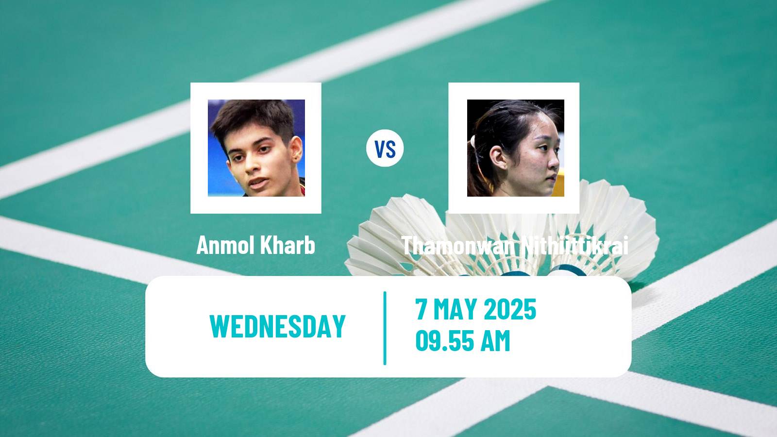 Badminton BWF World Tour Taipei Open Women Anmol Kharb - Thamonwan Nithiittikrai