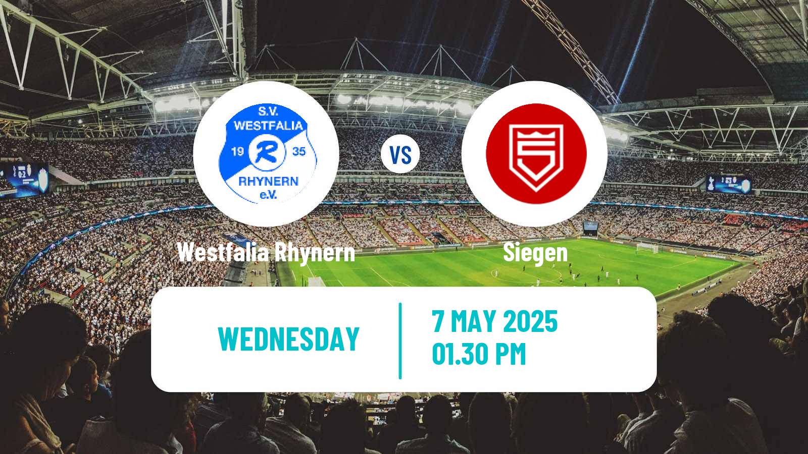 Soccer German Oberliga Westfalen Westfalia Rhynern - Siegen