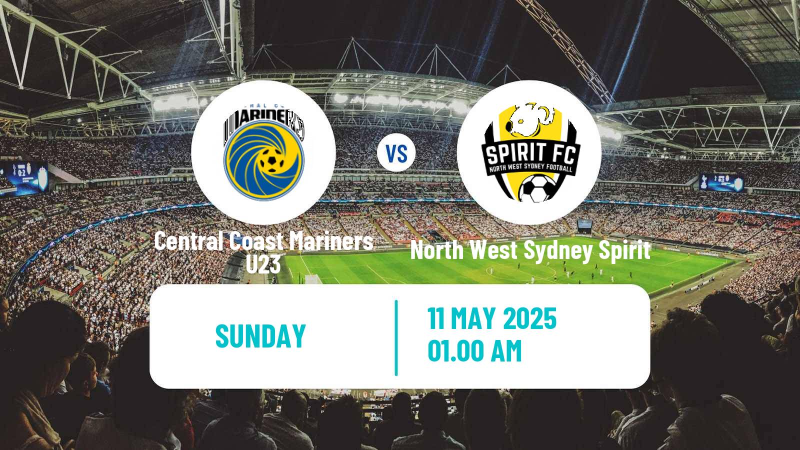 Soccer Australian NPL NSW Central Coast Mariners U23 - North West Sydney Spirit