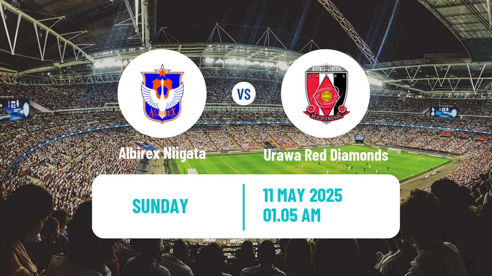 Soccer Japan J1 League Albirex Niigata - Urawa Red Diamonds