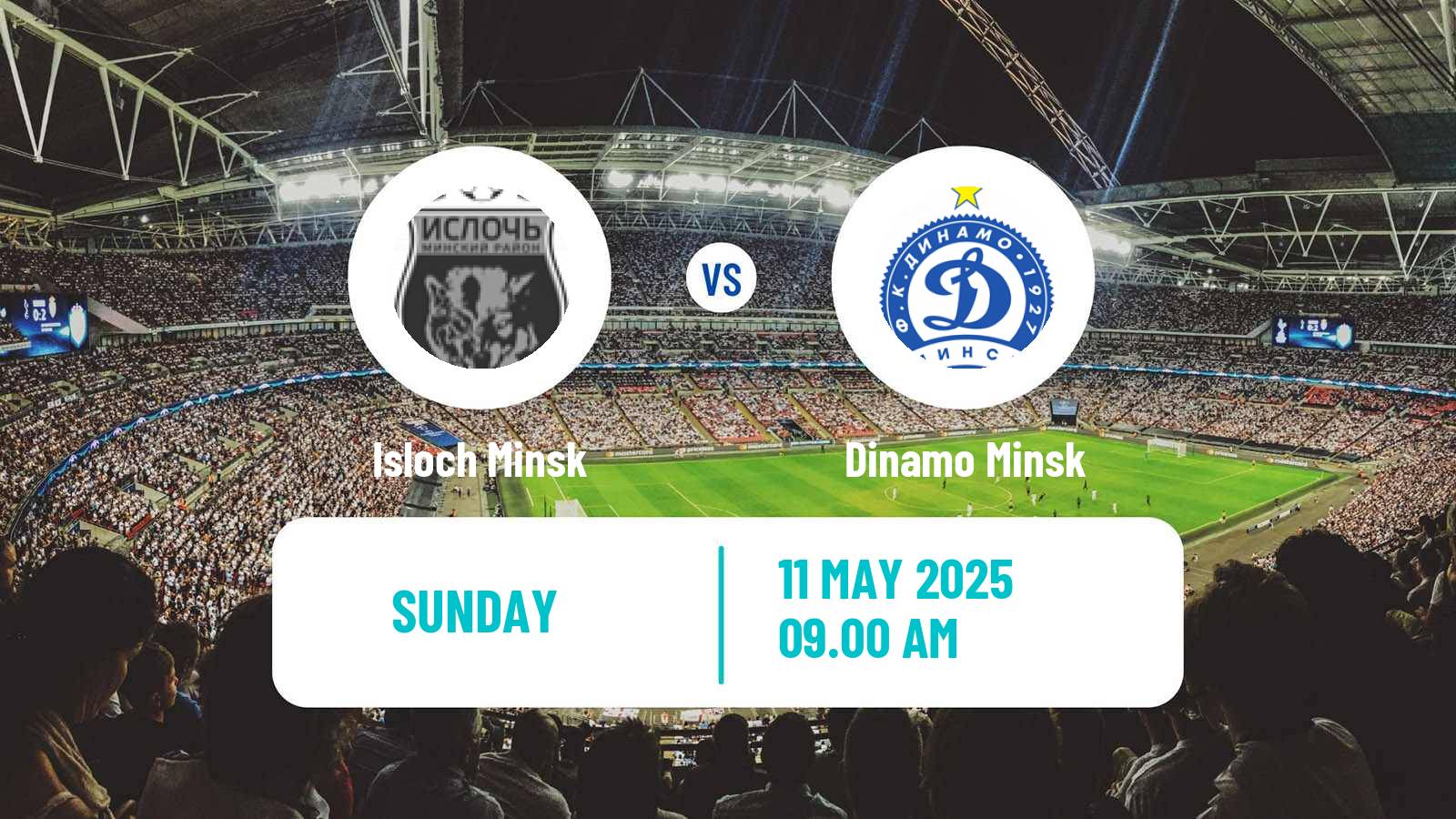 Soccer Belarusian Vysshaya Liga Isloch Minsk - Dinamo Minsk